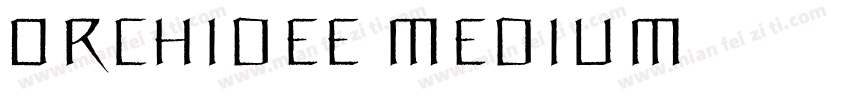 Orchidee Medium字体转换